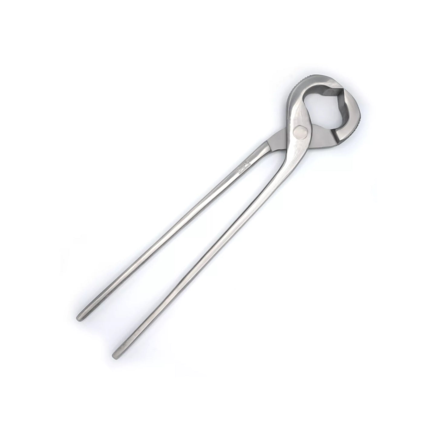 Equine Care 14 inch horseshoe puller made from forged chrome steel for pulling, spreading, and trimming hooves