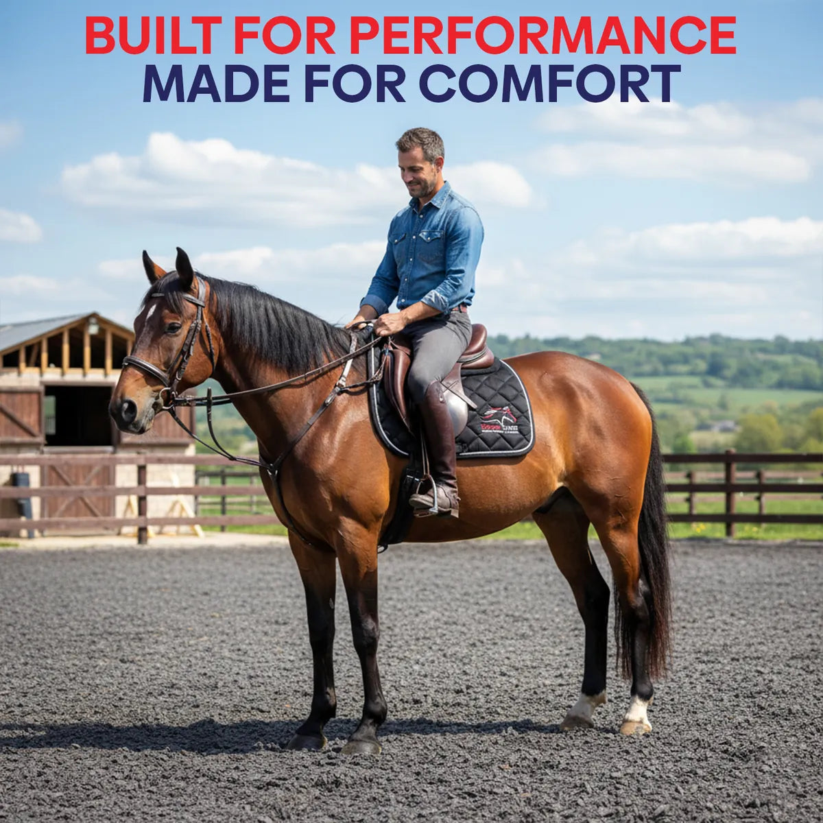 All Purpose Quilted English Saddle Pads for Horses