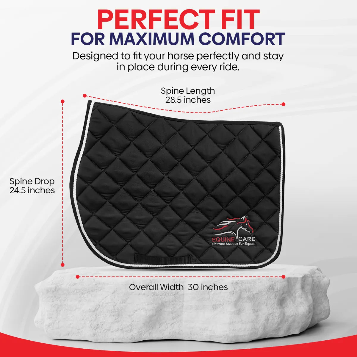 All Purpose Quilted English Saddle Pads for Horses