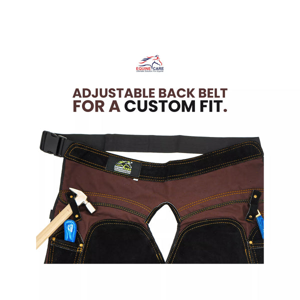 Farrier Apron 23 Inch Brown Split-Leg Fit for Hoof Trimming