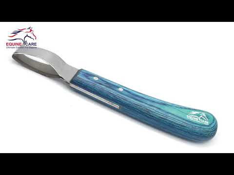 Blue Loop Hufkratzermesser – Doppelschneidige Klinge aus J2-Stahl, ergonomischer blauer Griff und Hufkratzer