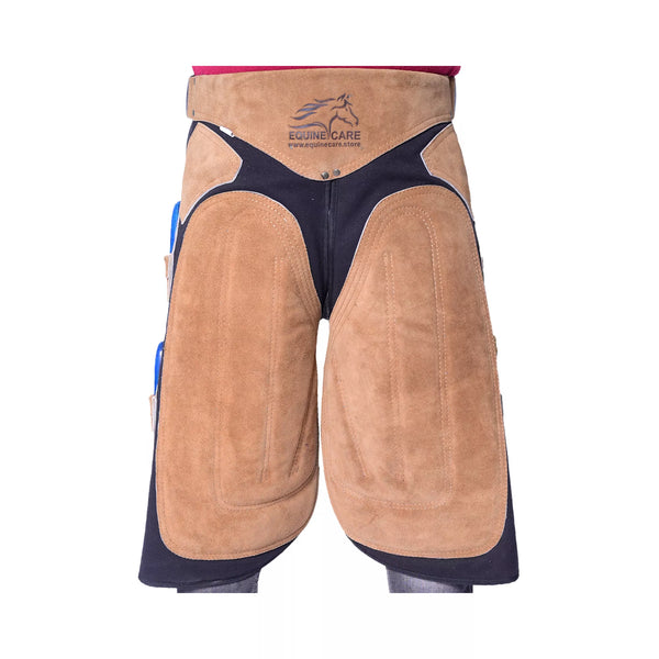 Robuste Hufschmiedschürze – Strapazierfähiges Leder und Canvas mit EVA-Schaumstoffverstärkung